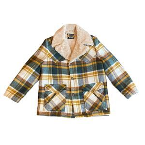 Cozy Plaid Teddy Jacket with Sherpa Collar